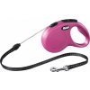 Smycz FLEXI Classic NEW M linka 5m / 20kg różowa