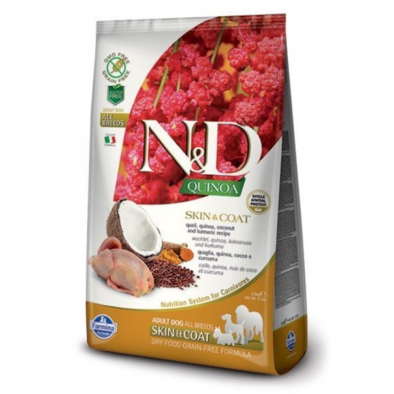 N&D Quinoa DOG Skin & Coat Quail & Coconut 7kg