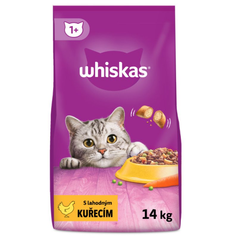 Whiskas Dry z kurczakiem i wątróbką 14kg