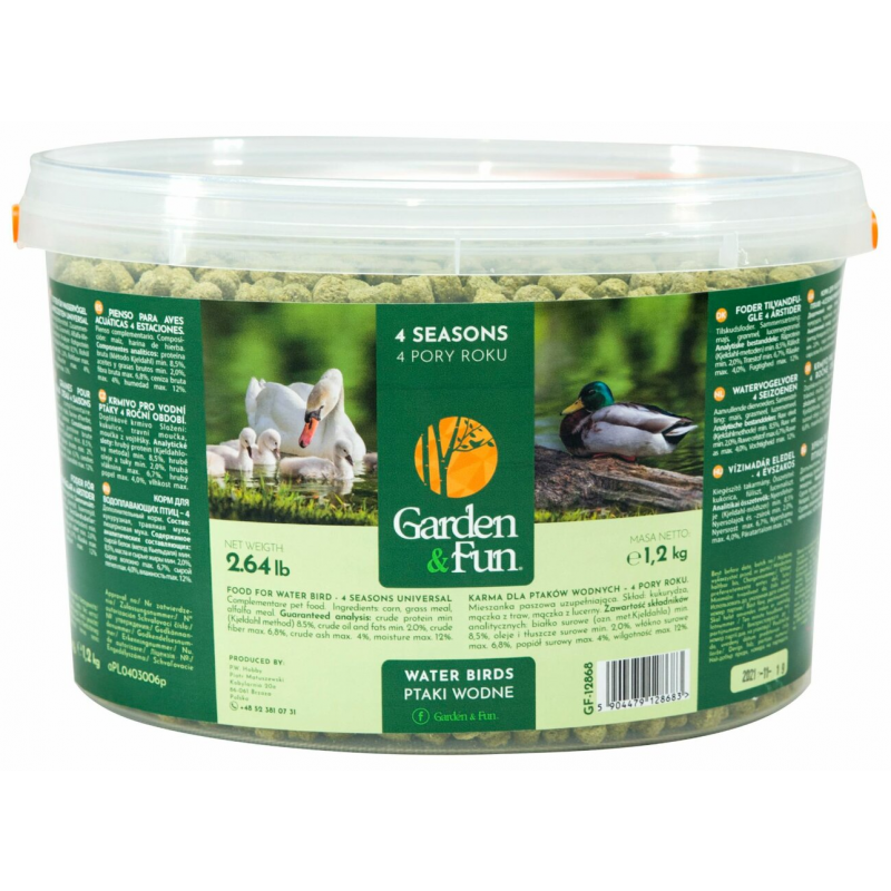 GARDEN FUN pokarm dla ptactwa wodnego wiadro 1,2 kg