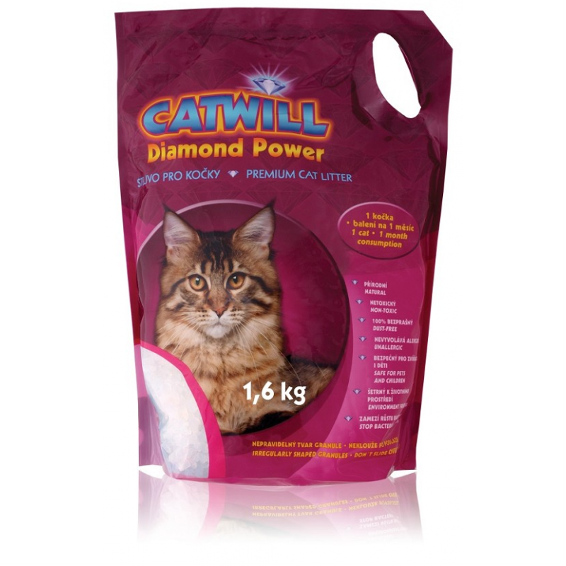 Kuweta Catwill Diamond Power dla kotów absorbująca zapach 3,8 l