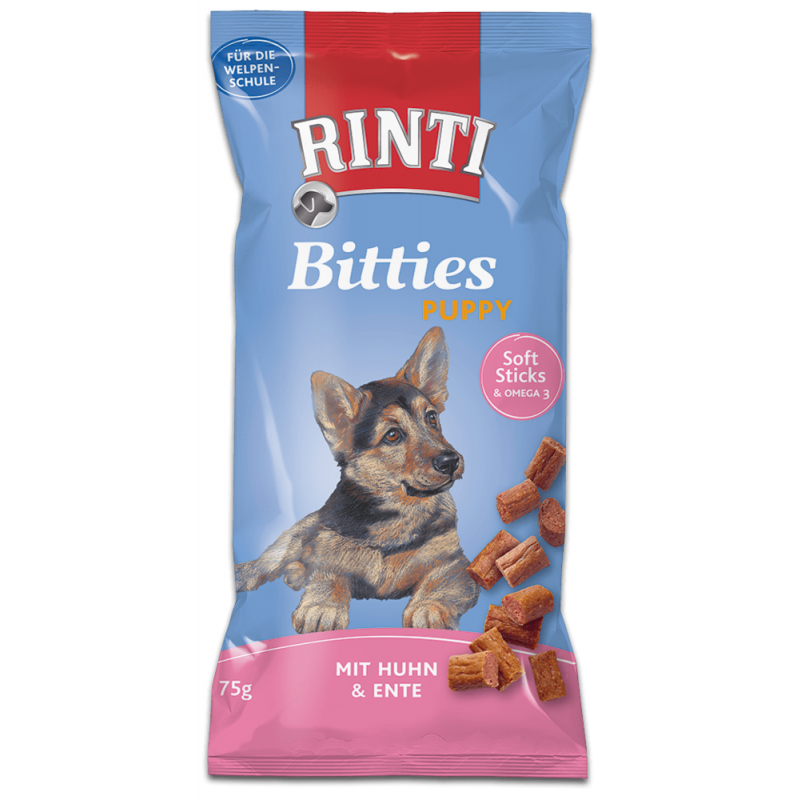 Przysmak Rinti Dog Extra Bits Puppy kurczak + kaczka 75g