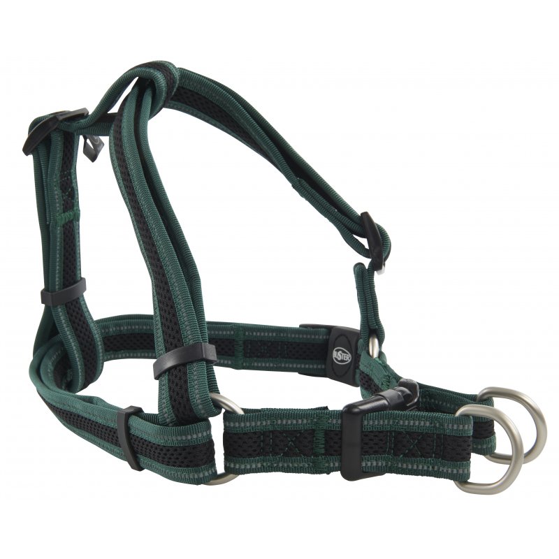 Szelki BUSTER Airmesh odblaskowe S, 20mm zielone