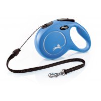 Smycz FLEXI Classic NEW M linka 8m / 20kg niebieska