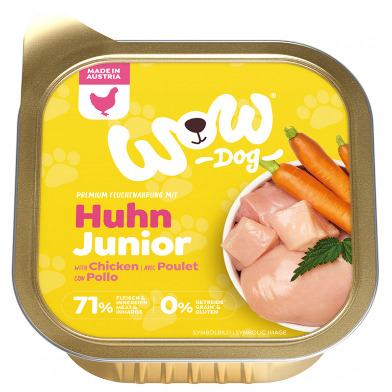 WOW Pasztet Junior z Kurczakiem i Marchewką 150g
