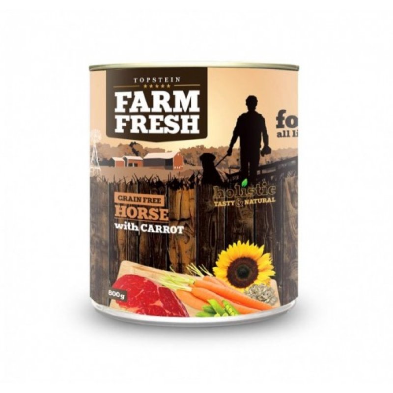 Farm Fresh Dog Horse with Carrot konserwa 800g