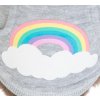 Bluza z kapturem RAINBOW FALLS, XXS: 24cm, szara