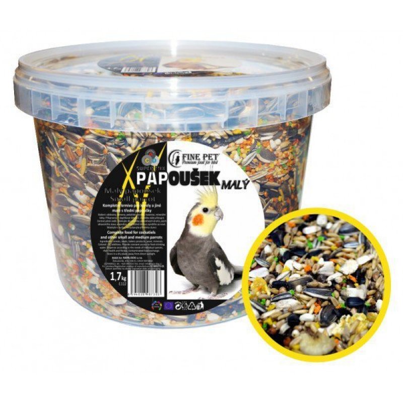 FINE PET Super Mix Mała papuga 1,7 kg