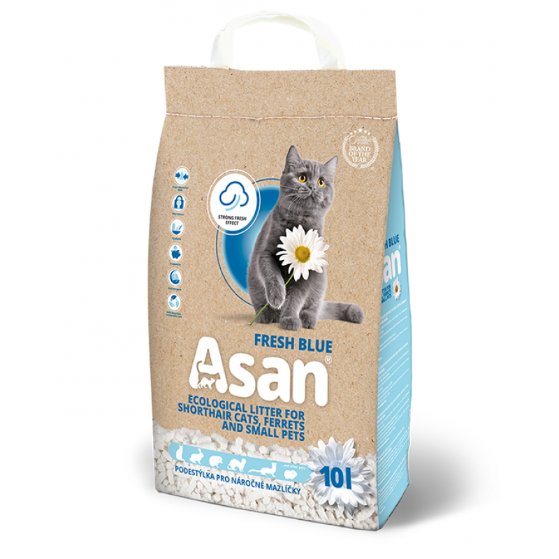 ASAN Cat Fresh niebieski 10l