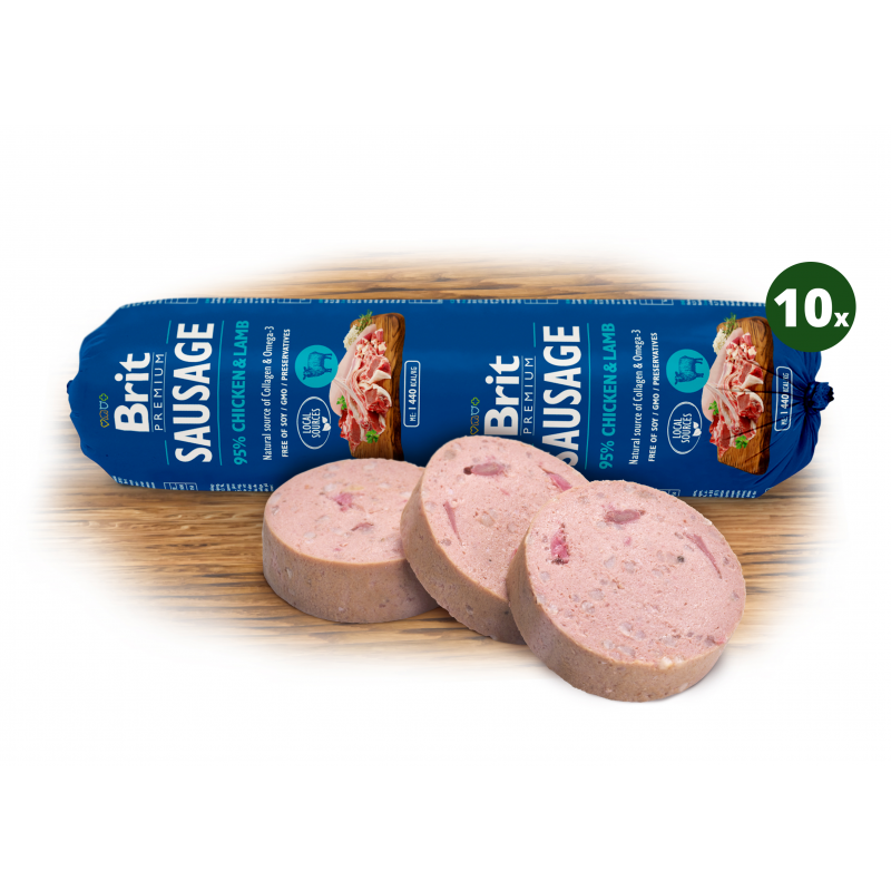 Brit Sausage Chicken &amp; Lamb 10x800g