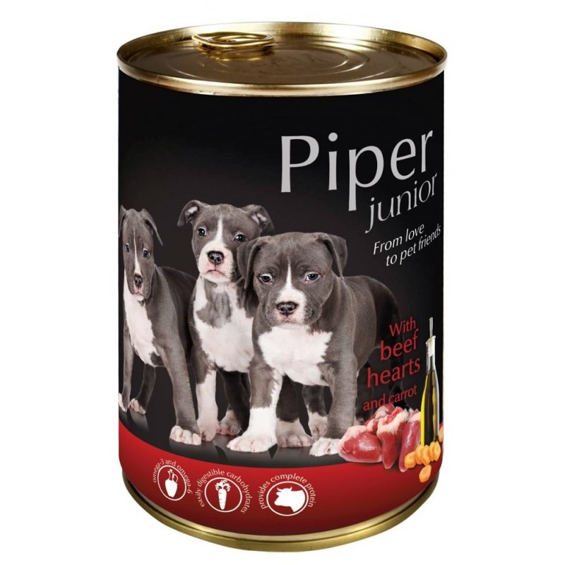 Piper Puppy Can - Beef Heart&Carrot 400g