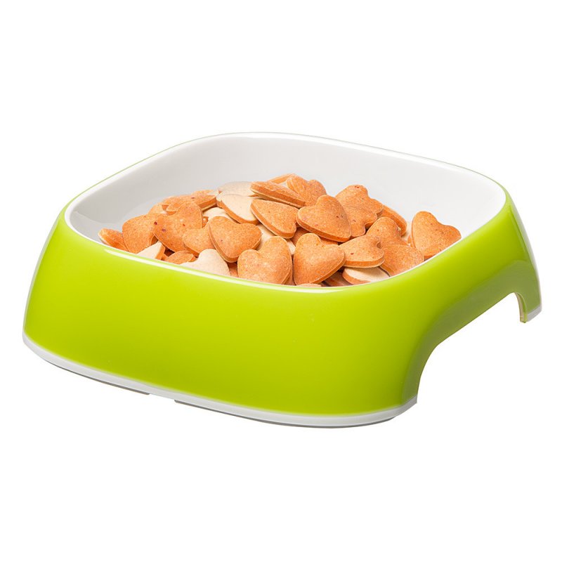 Plastikowa miska Ferplast GLAM MEDIUM 0,75 l żółto-zielona
