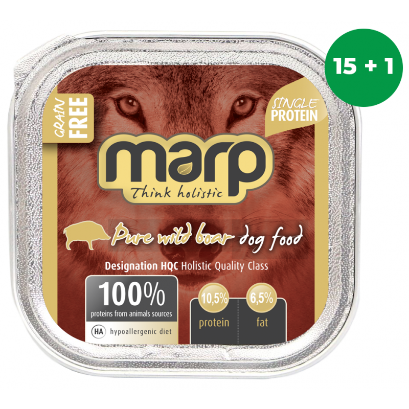 Marp Wild Boar 16x100g (15 + 1 GRATIS)