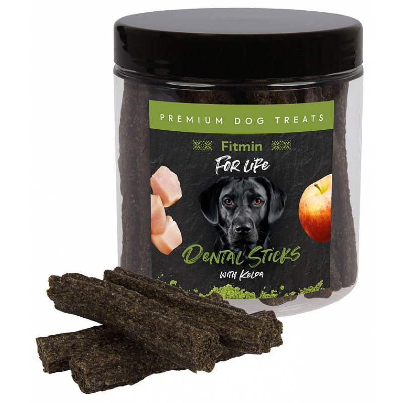 Przysmak FITMIN FOR LIFE pałeczki DENTALNE dla psów/kelp 320g