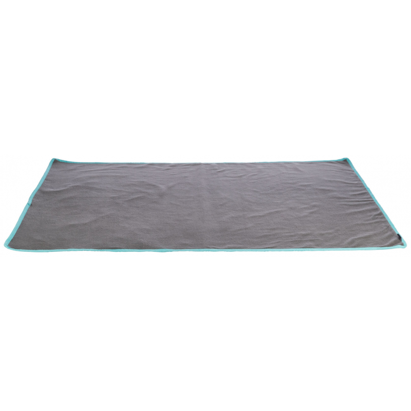 Mata do klatki / kojca, 140 x 100 cm, szaro/turkusowa