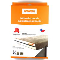 Pokrowiec na materac Aminela - 120x80x10cm half and half (szary/szary)