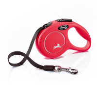 Smycz FLEXI Classic NEW XS z paskiem 3m / 12kg czerwona
