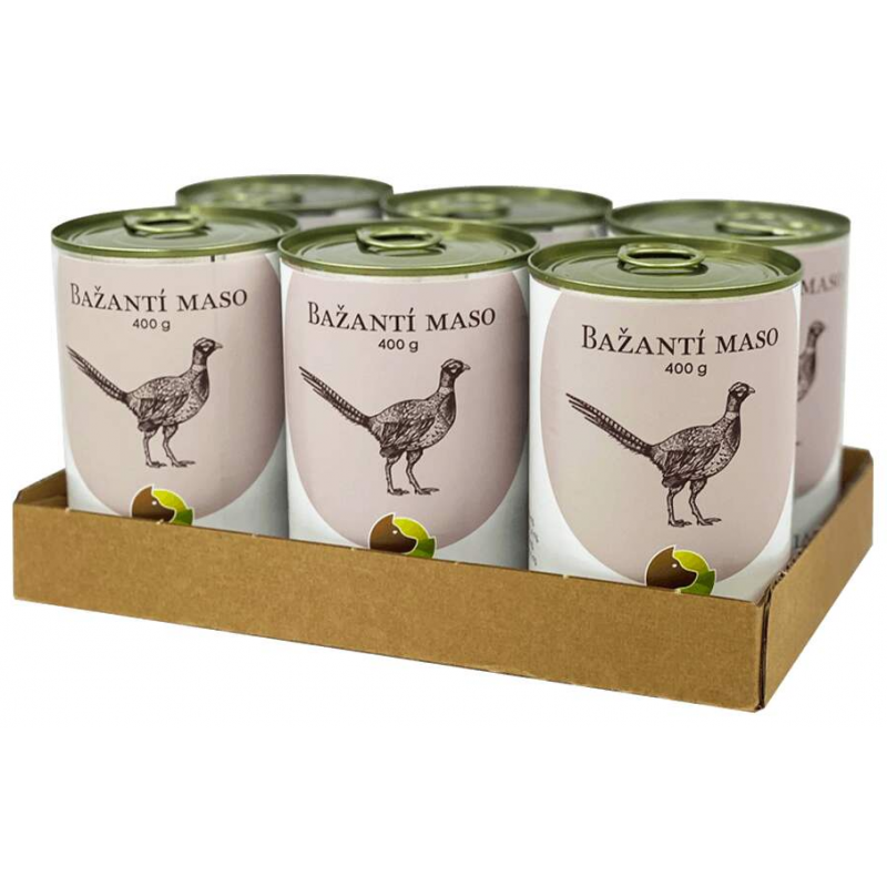 BOHEMIA Mięso bażanta we własnym soku 6x400g