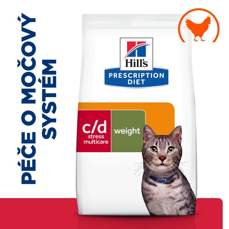 Hill's Fel. PD C/D dry Urinary Stress+Metabolic 8kg NEW
