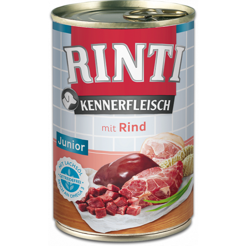 Rinti Dog Kennerfleisch konserwowana wołowina Junior 400g