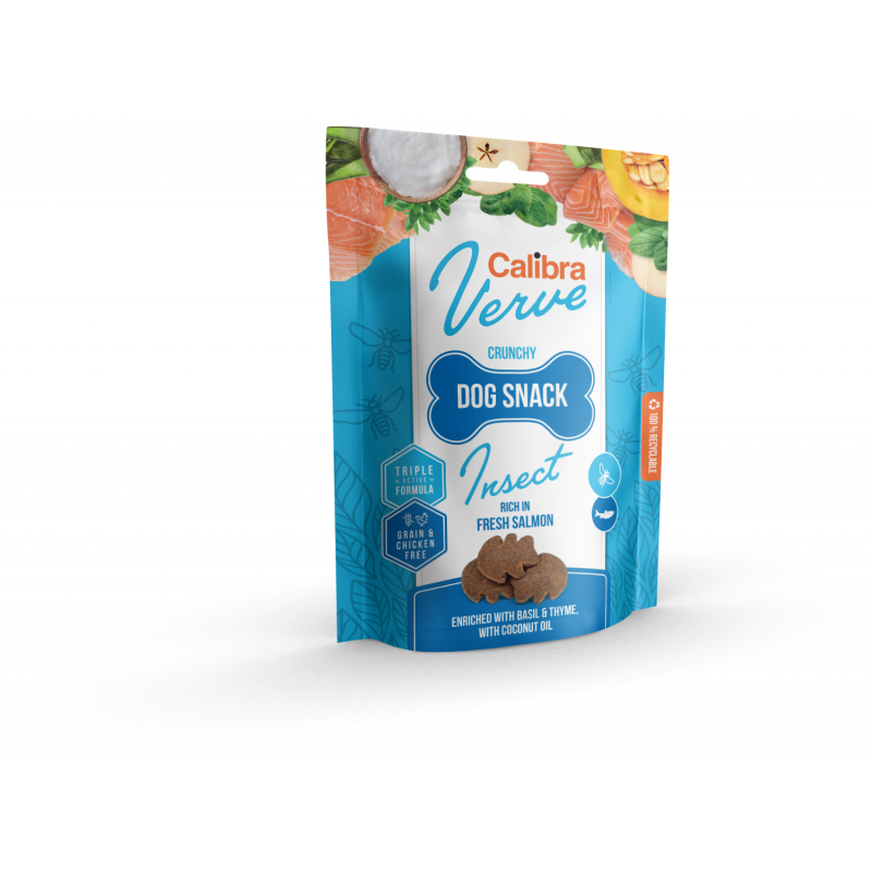 Calibra Dog Verve Crunchy Snack Insect&Salmon 150g