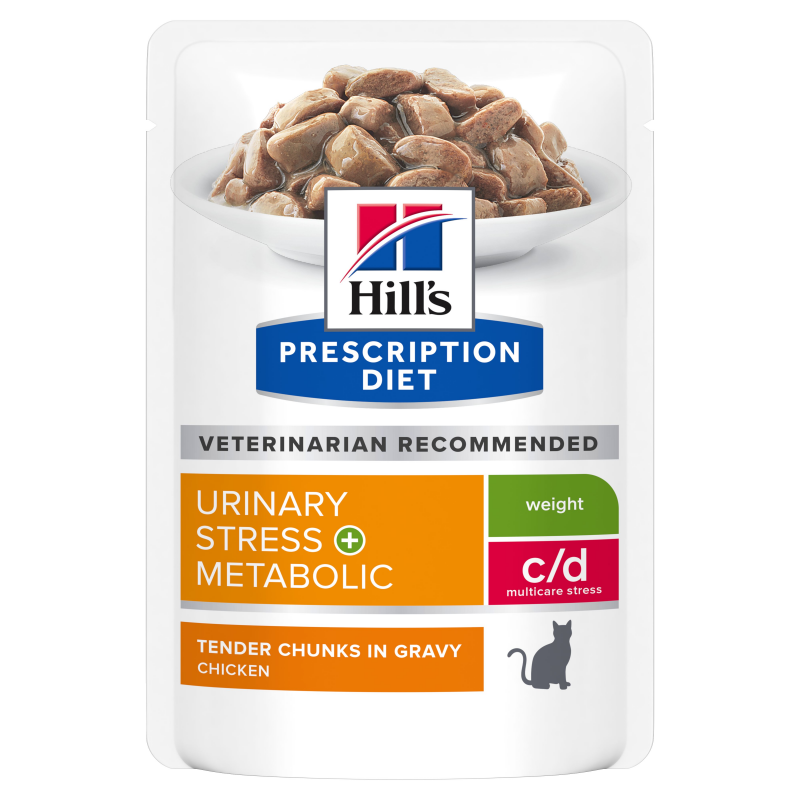 Hill's Fel.PD C/D Urinary Stress+Metabol 12x85g NEW