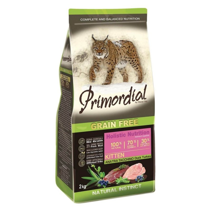 Primordial GF Cat Kitten Duck Turkey 2kg