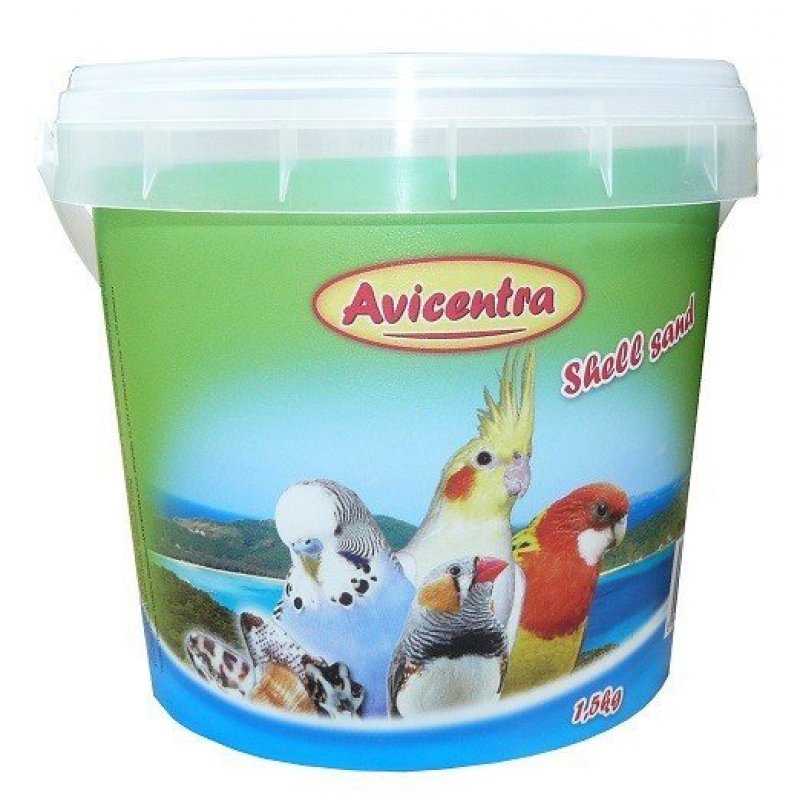Piasek Avicentra dla ptaków z pokruszonymi muszlami 1,5 kg