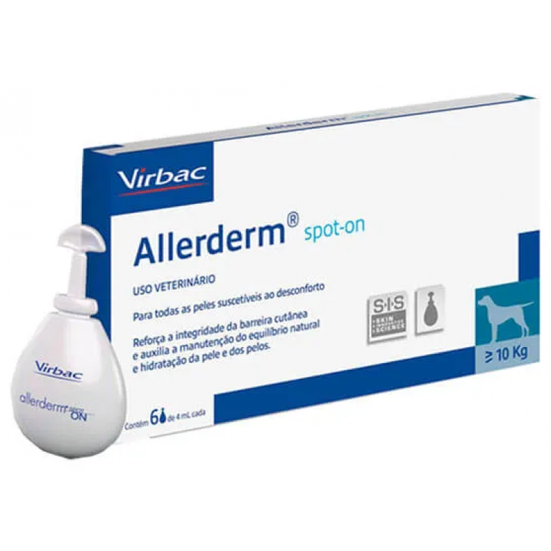 Allerderm Spot on 6x4ml dla psów i kotów powyżej 10kg