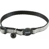 Obroża dla kota SHINY nylon czarna 10mm / 30cm Zolux