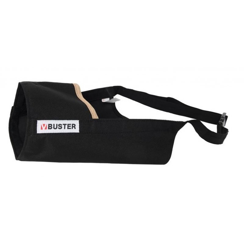 Mocowanie czarnego pyska z brązową krawędzią BUSTER Easy ID 5XL