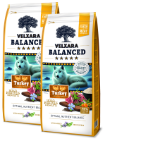 2x Velxara BALANCED Dry FM Dog Adult Monoprotein Turkey & Rice 12 kg