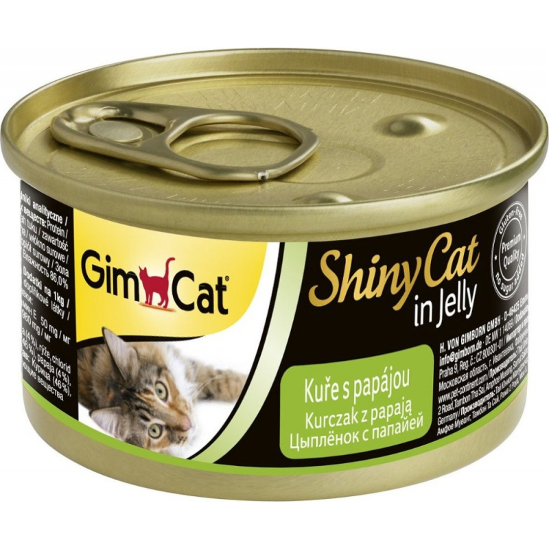 Gimpet ShinyCat Chicken&Papaya 2x70g