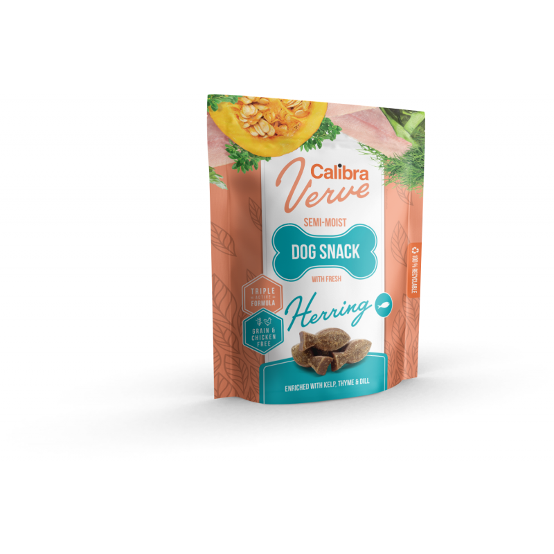 Calibra Dog Verve Semi-Moist Snack Fresh Herring 150g