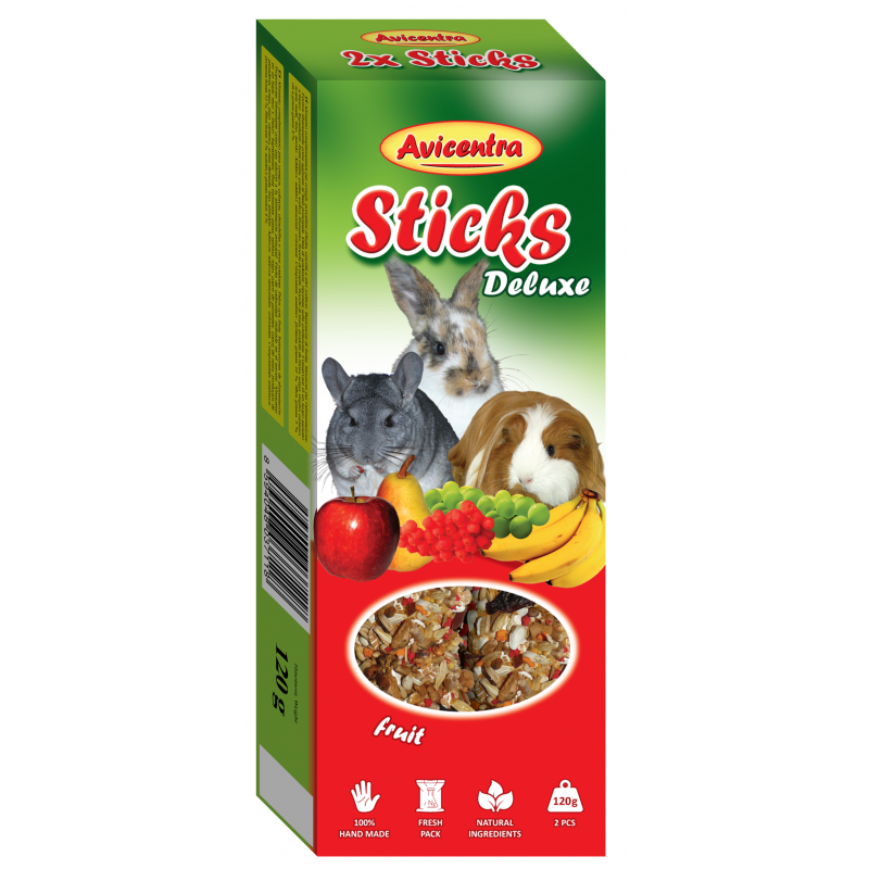 Avicentra patyczki Duży gryzoń - owoce 2szt