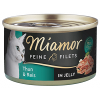 Miamor Cat Filet puszka tuńczyk+ryż w galarecie 100g (min. zamówienie 24 szt)
