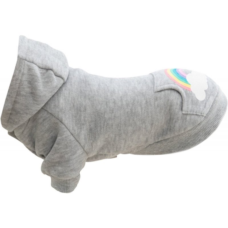 Bluza z kapturem RAINBOW FALLS, XXS: 24cm, szara