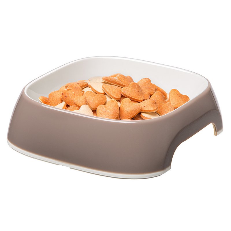 Plastikowa miska Ferplast GLAM MEDIUM 0,75 l beżowa