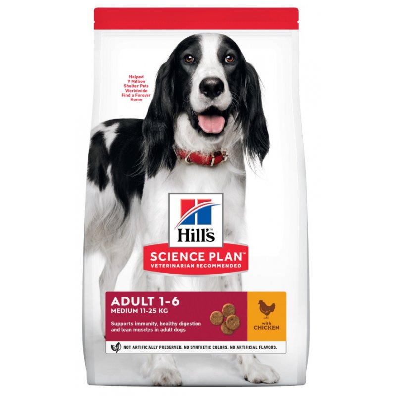 Hill's Can.Dry SP Adult Medium Chicken 14kg