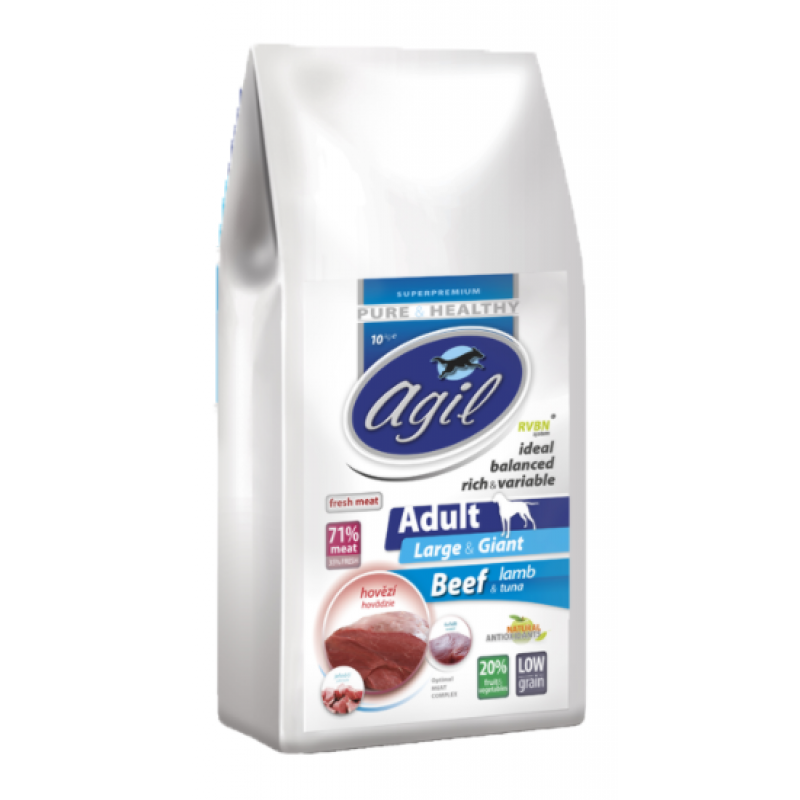 Agil Adult Large&Giant, Low Grain Beef,Lamb 10kg