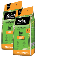 2 x Nativia Dog Adult Maxi 15kg