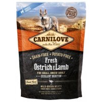 Carnilove Dog Fresh Ostrich &amp; Lamb dla małych ras 1,5kg