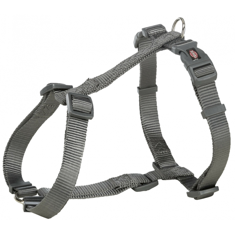 PREMIUM szelki H XS-S 30-44 cm/10 mm, szare