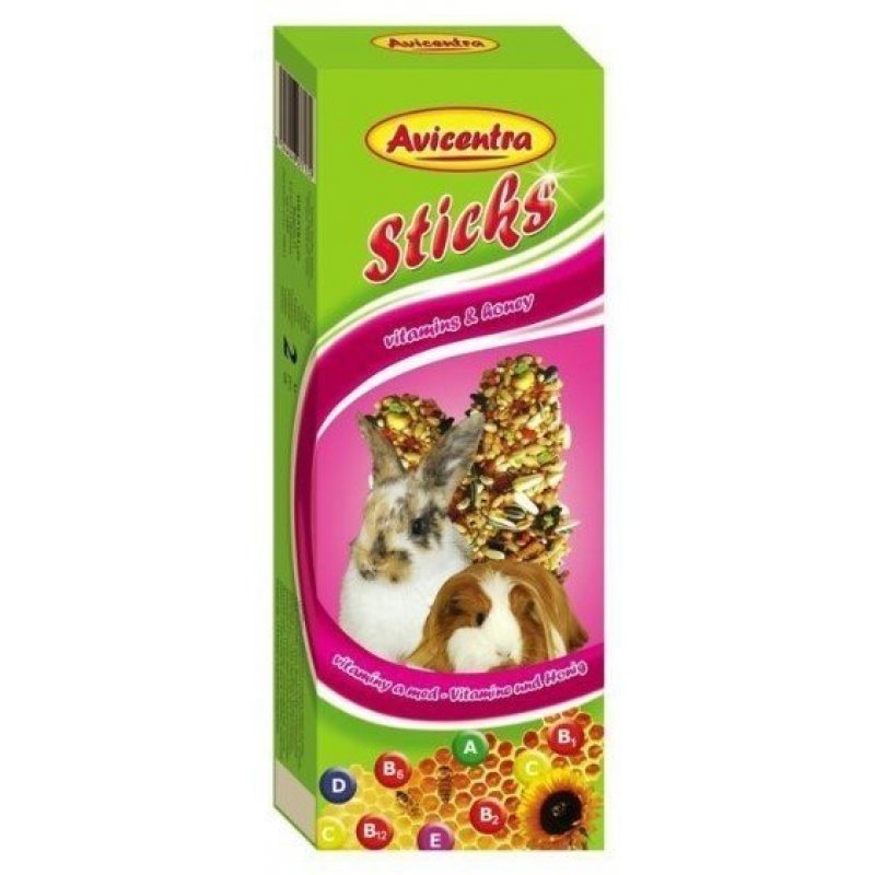 Avicentra patyczki Duży gryzoń - witaminy + miód 2szt