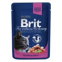 Brit Premium Cat kapsa with Salmon & Trout 100g