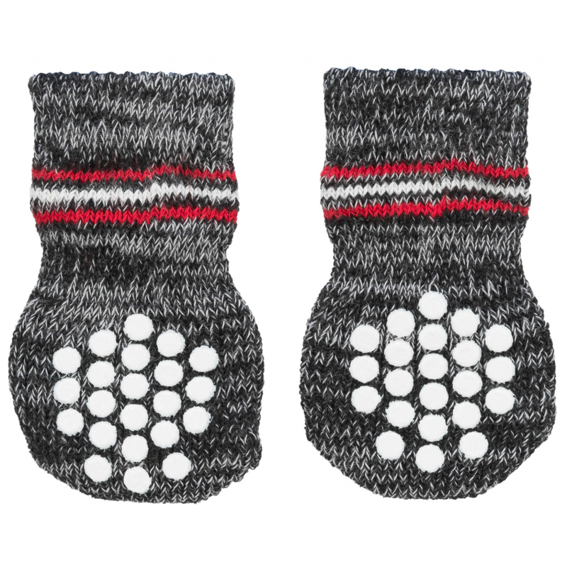 Skarpetki antypoślizgowe szare, 2 szt, rozmiar L-XL