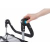 Przyczepka rowerowa z funkcją szybkiego montażu L 74 x 95 x 103/143 cm szara
