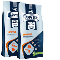 2x Happy Dog Profi Essential 26-16 SPORTIVE 20 kg