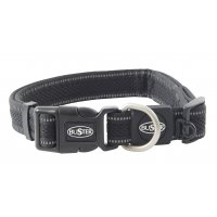 Obroża BUSTER Airmesh odblaskowa S 27-40cm / 20mm czarna