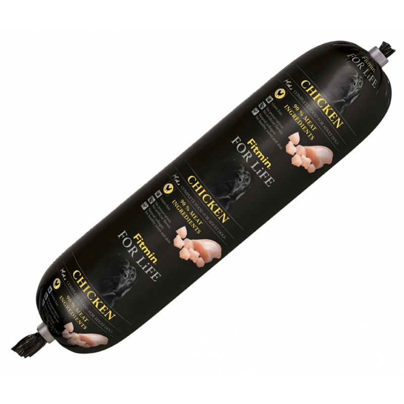 Fitmin For Life Kuřecí salám se zeleninou pro psy 900 g (min. odběr 10 ks)